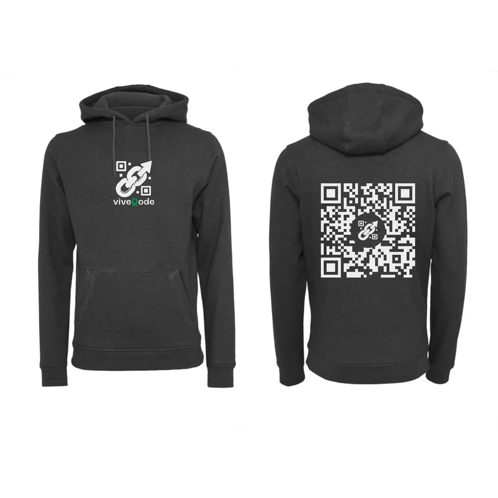 Hoodie with a dynamic QR code